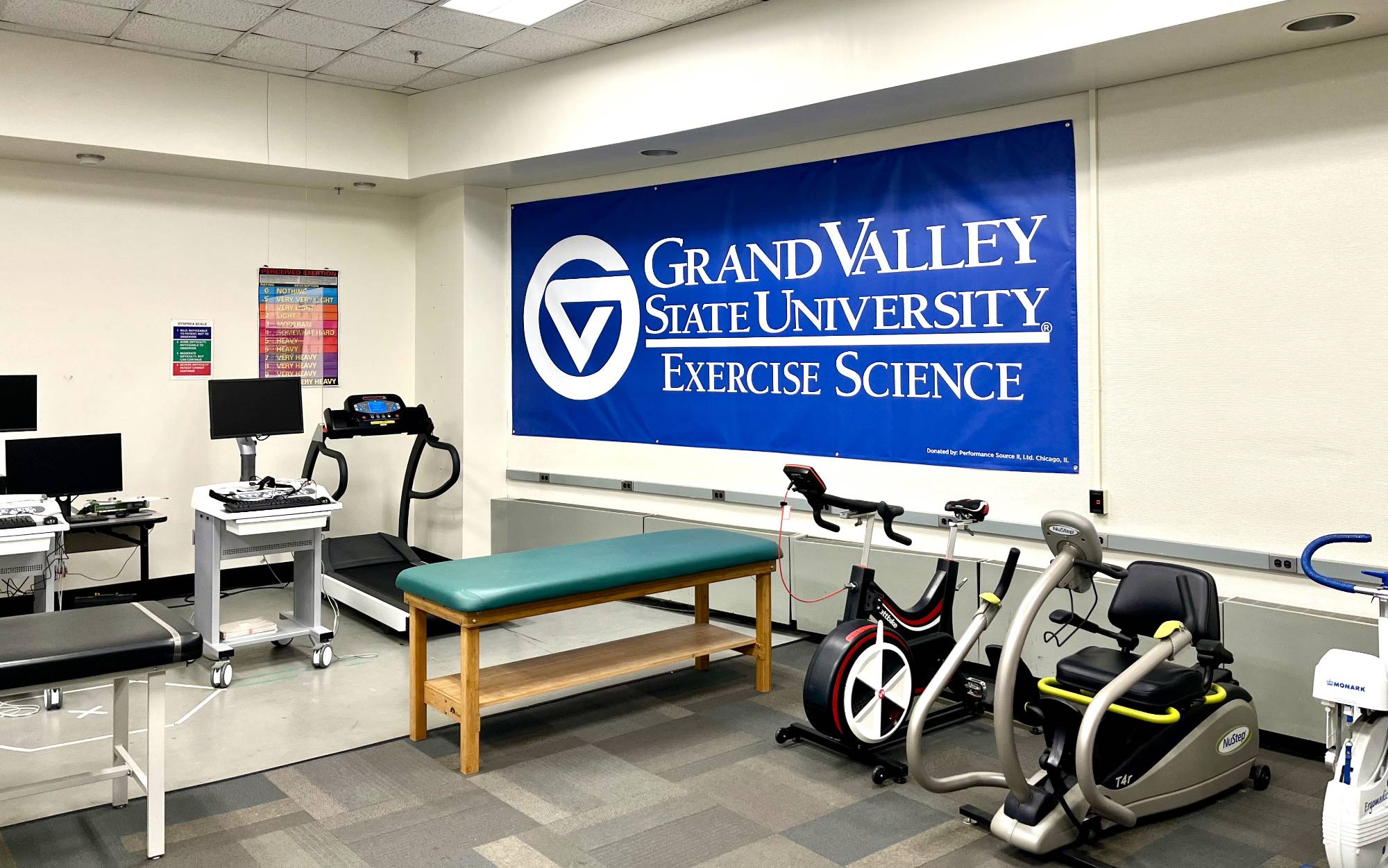 Image of exercise science banner and lab